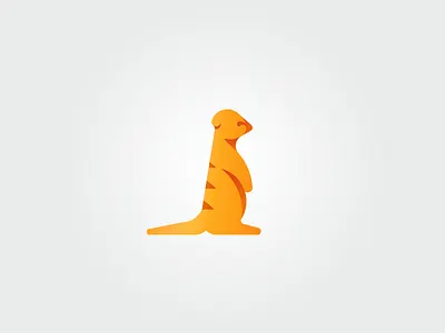 Meerkat On The Lookout animal cute icon logo look lookout meerkat minimal small suricate tie tieatie