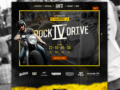 Event Website update cafe racer classic cars countdown ecommerce ui ux web