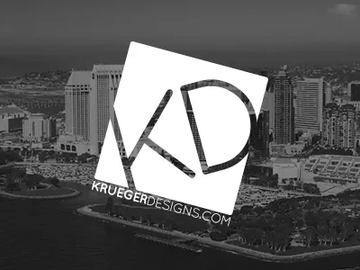 Krueger Designs Business Card business card krueger designs logo