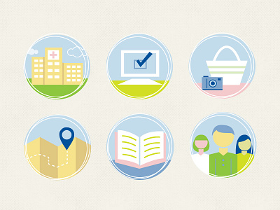 Hospital Illustrations color flat hospital icons illustration