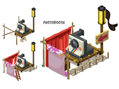 Disney's Gnometown: Photobooth art concept design digital disney drawing gnomes illustration painting photobooth sketch vector