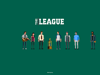 The League comedy pixel art the league tv