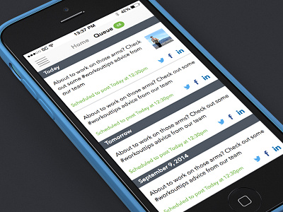 Queue ios list mobile queue social
