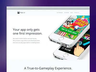 App.io September 2014 ad app app.io redesign