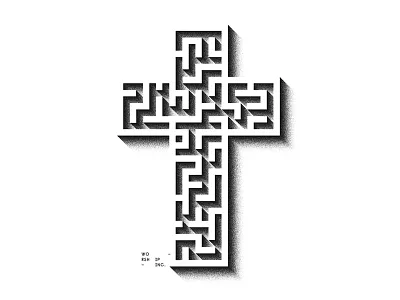No way out cross design holy illustration inc maze shirt tee worship