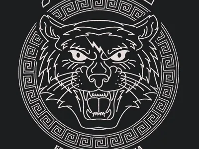 Rome apparel band fashion graphic illustration merch merchandise streetwear t shirt tiger