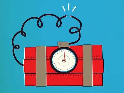 Thank You Card - Bomb bomb card dynamite explosive greeting hallmark illustration nsa retro vintage