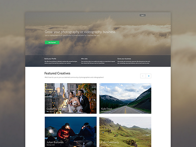 Landing page background featured images kyle frost landing page login photography signup video