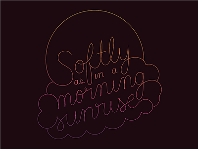 Softly hand lettering lettering typography