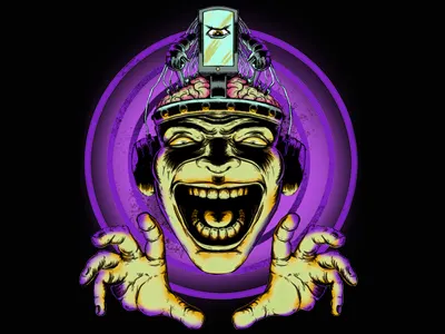 Mind Control 2 brain eye phone hypnotize mind mind control robot smart phone swirl tech