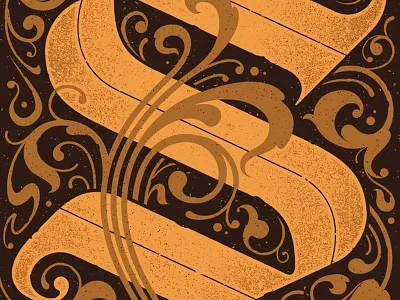 Letters S custom lettering letter s lettering ornate s typography whimsical