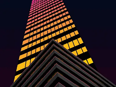 Pixel Sky Scraper eightbit pixelart yourmom