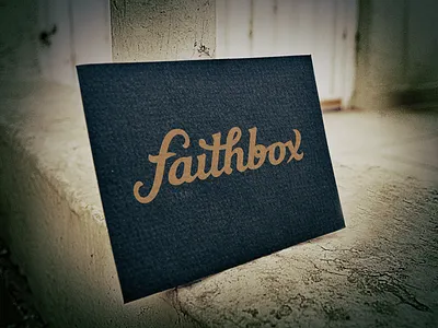 Faithbox Brand branding faithbox hand lettering lettered lettering logo logotype mark startup