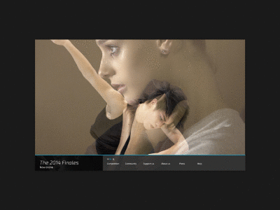 Responsive prototype overview animation ballet competition dance menu navigation prix de lausanne prototype responsive ui ux website