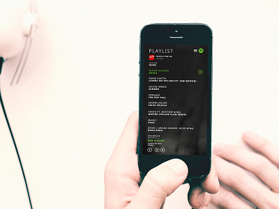 Redesign Spotify Playlist app apple dutch holland ios iphone music player redesign spotify ui user interface