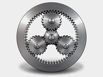 Process 3d gears illustration technical illustration