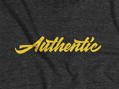 The 'Authentic' Tee handlettering shirt