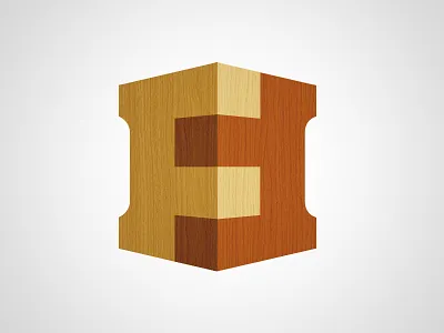 Logo Concept for Furniture Brands International f logo wood