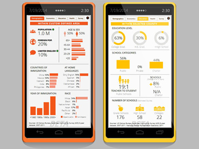 UI Data Viz Infographics chart chart data design infographics information mobile template timdegner ui visual visualization viz