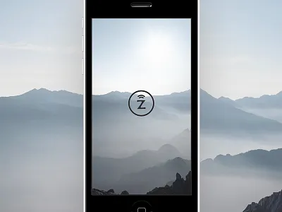 Splash screen app feed feed reader ios iphone logo mountains news smartphone splash ui zen