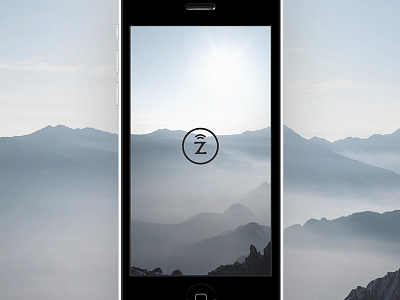 Splash screen app feed feed reader ios iphone logo mountains news smartphone splash ui zen