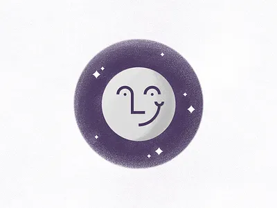 Man in the Moon illustration lunar man in the moon moon night sky space stars