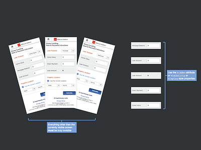 Mobile Accessibility Documentation aira banking calculator documentation finance mobile accessibility mobile design w3c wcag wells fargo wireframes wires