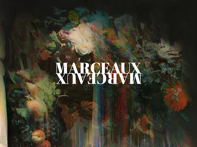 MxM Brand art brand glitch logo word mark