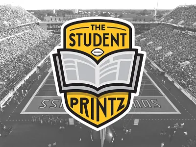 The Student Printz Badge badge logo newspaper sports logo