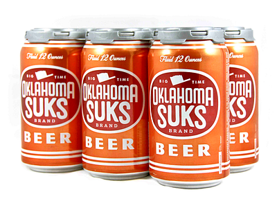 OU Sucks cans independence ou texas packaging design