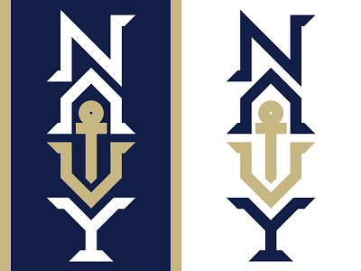 NavyType Concept Version 3.0 anchor logo navy typeface