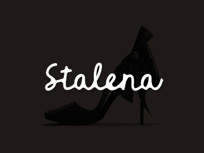 Example of Stalena, fashion / shoes creator logo design