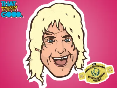 That DAMN good. champion illustration wrestling wwe ziggler