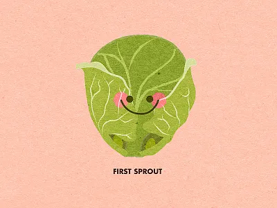 First Sprout brussel sprout brussels sprout firsts kids vegetable