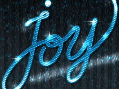 The Joy of Lettering – Blue Ice blue handlettering ice illustration joy lettering vector