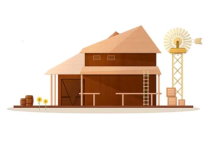 Barn barn buildingsofwestern farm mill sunflower western wild wood wooden