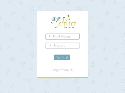 Login flat login minimal ui ux
