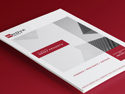 Front page a4 building front page innova print red title white