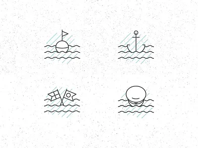 Maritime Illustration Work in Progress boat design harbor icons illustration in maritime progress ship work