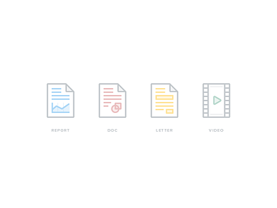 File Type Icons file icon light minimal nutanix pdf svg video white word