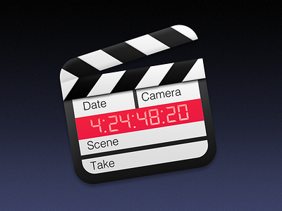 Clapperboard Icon app clapper clapperboard icon movie os x yosemite