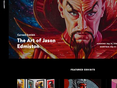 Exhibition black brandon text freeassociation grid layout minimal web design website