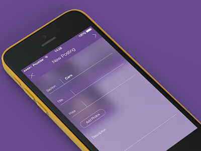 Craigslist App screens app design apps craigslist ios ios8 iphone mobile posts ui design ux design