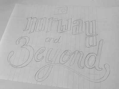 Norway type sketch lettering sketch type