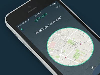 Sportable play area app gps ios iphone location london map picker radius sportable sports ui