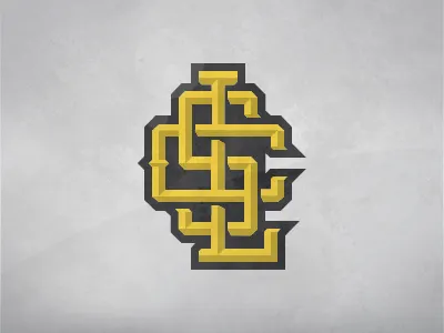 LCS Monogram athletics gold logo monogram