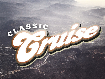 ClassicCruise 70s badge logo retro type vintage wip