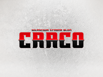 Craco. 1906 cracovia cracow ksc logotype soccer sport wordmark