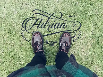 Dr.Martens Adrian Tassel Loafer adrian dr.martens lettering loafer logo tassel typography vintage
