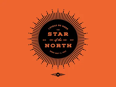 The Star of the North american badgehunting badges classic crest hunting minneapolis mn